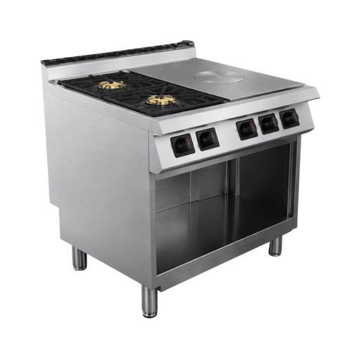 MILO 700 2 FEUX NUS GAZ + PLAQUE COUPE FEUX