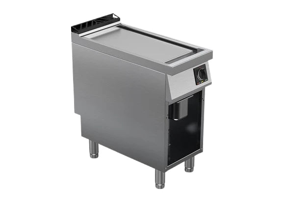 MILO 700 PLANCHA À GAZ LISSE CHROMÉE SATINÉE