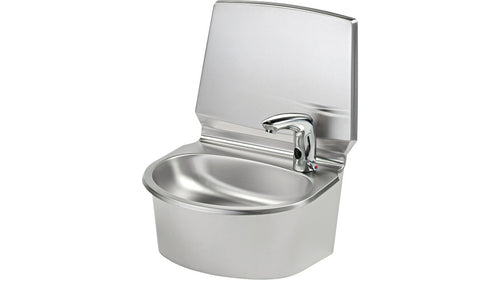 LAVE MAINS MONOBLOC AVEC DOSSERET ET COMMANDE ELECTRONIQUE
